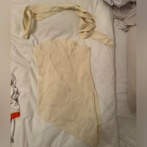 Stradivarius Knit Top with Neck Scarf